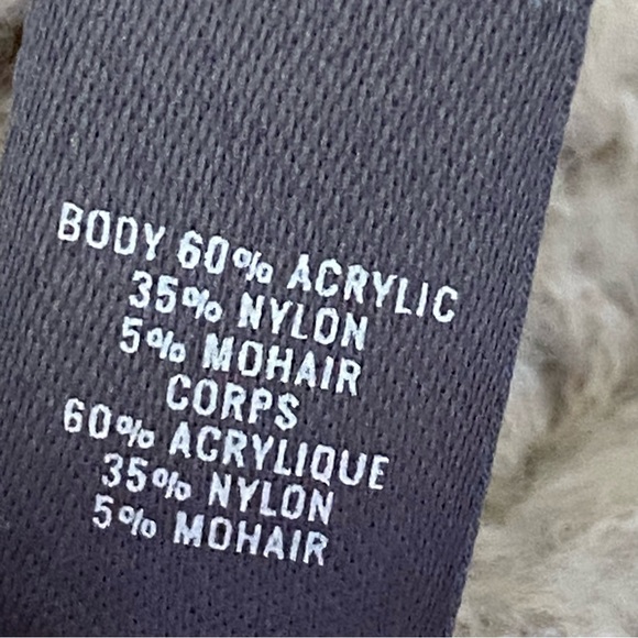 Aerie Sweater Women OS Ivory Open Front Cardigan Cable Knit Sleevesless Mohair - Picture 6 of 9